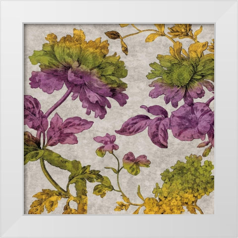 Full Bloom II White Modern Wood Framed Art Print by Davis, Pamela