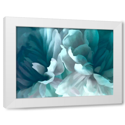 Chrysanthemum XVI White Modern Wood Framed Art Print by Pollard, David