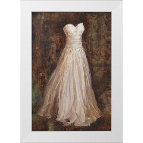 Evening Romance I White Modern Wood Framed Art Print by Jensen, Philip