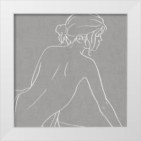 Female Figure Gray I White Modern Wood Framed Art Print by Blake, Madeline