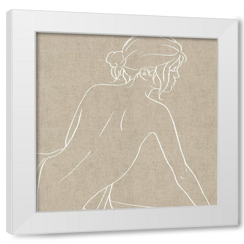 Female Figure Natural I White Modern Wood Framed Art Print by Blake, Madeline