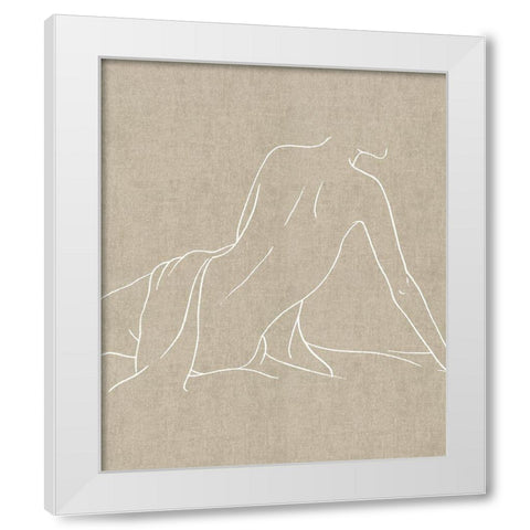 Female Figure Natural IV White Modern Wood Framed Art Print by Blake, Madeline