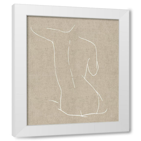 Female Figure Natural V White Modern Wood Framed Art Print by Blake, Madeline