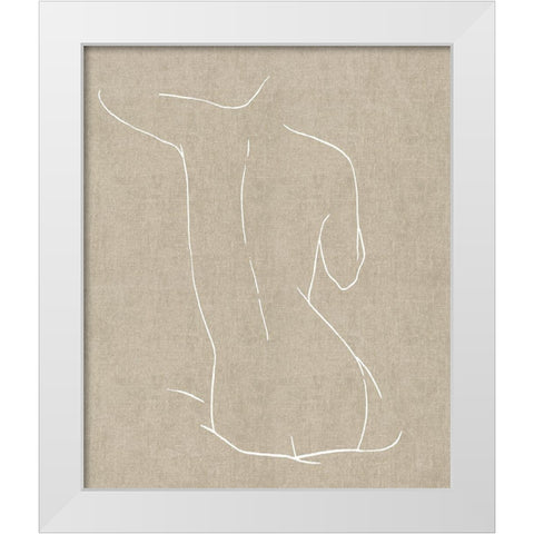 Female Figure Natural V White Modern Wood Framed Art Print by Blake, Madeline