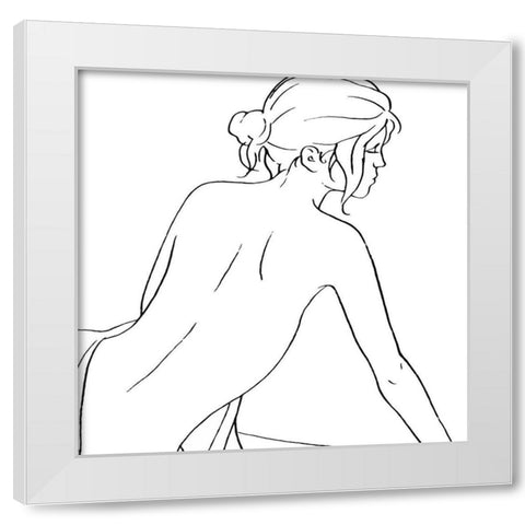 Female Figure I White Modern Wood Framed Art Print by Blake, Madeline