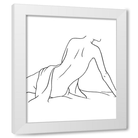 Female Figure IV White Modern Wood Framed Art Print by Blake, Madeline