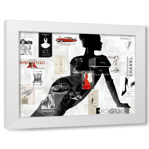 High Fashion I White Modern Wood Framed Art Print by Pearson, Amanda