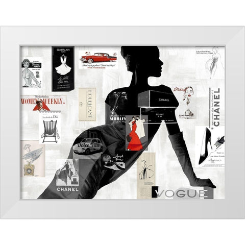 High Fashion I White Modern Wood Framed Art Print by Pearson, Amanda