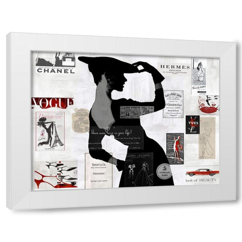High Fashion II White Modern Wood Framed Art Print by Pearson, Amanda