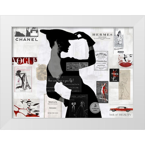 High Fashion II White Modern Wood Framed Art Print by Pearson, Amanda