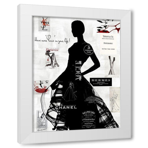High Fashion III White Modern Wood Framed Art Print by Pearson, Amanda