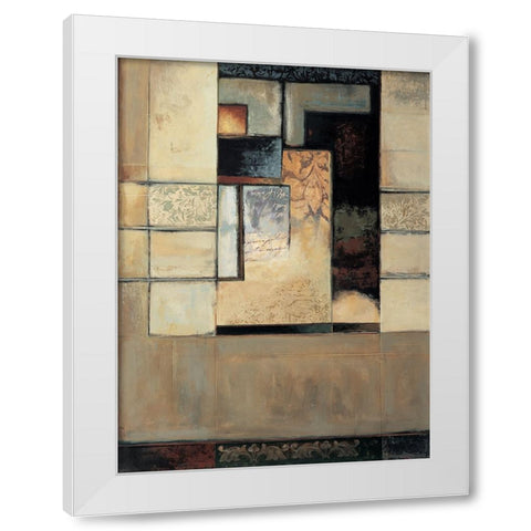 This Way I White Modern Wood Framed Art Print by Sanderson, Paul