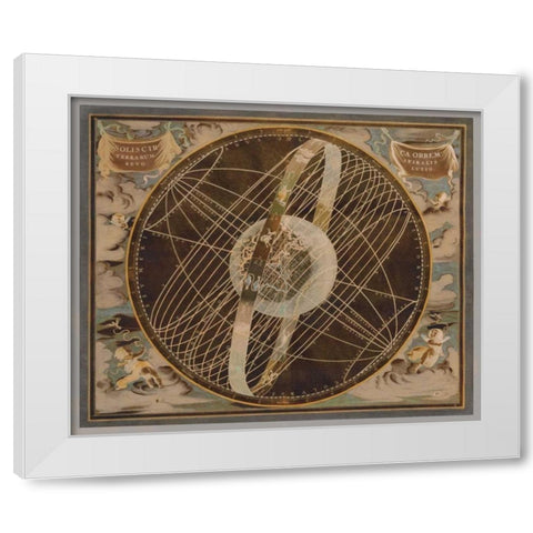Celestial I White Modern Wood Framed Art Print by Brennan, Russell