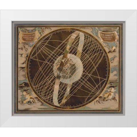 Celestial I White Modern Wood Framed Art Print by Brennan, Russell
