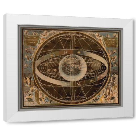 Celestial II White Modern Wood Framed Art Print by Brennan, Russell