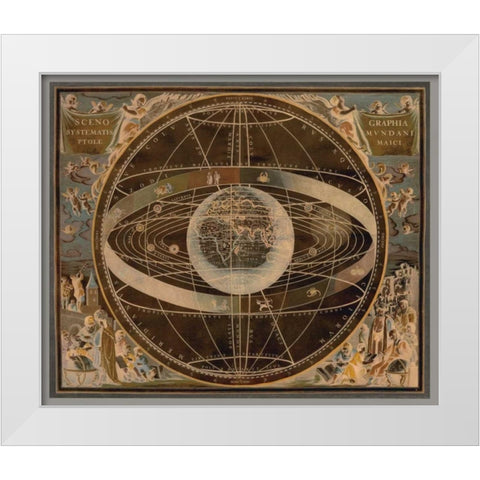 Celestial II White Modern Wood Framed Art Print by Brennan, Russell
