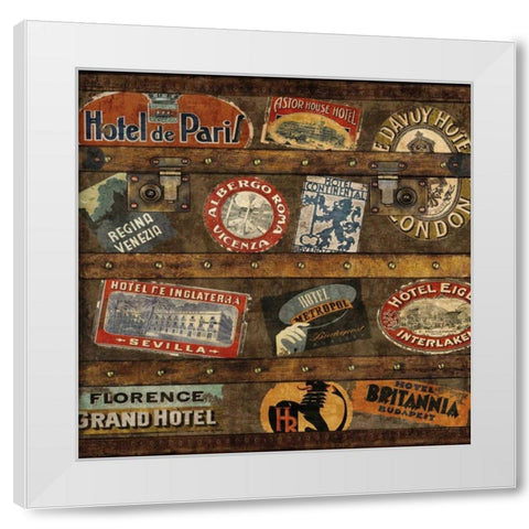 Well Traveled II White Modern Wood Framed Art Print by Brennan, Russell