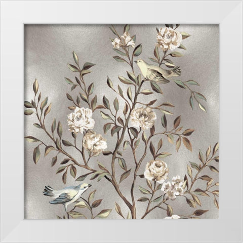 Chinoiserie I White Modern Wood Framed Art Print by Campbell, Renee