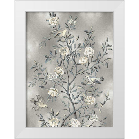 Chinoiserie III White Modern Wood Framed Art Print by Campbell, Renee