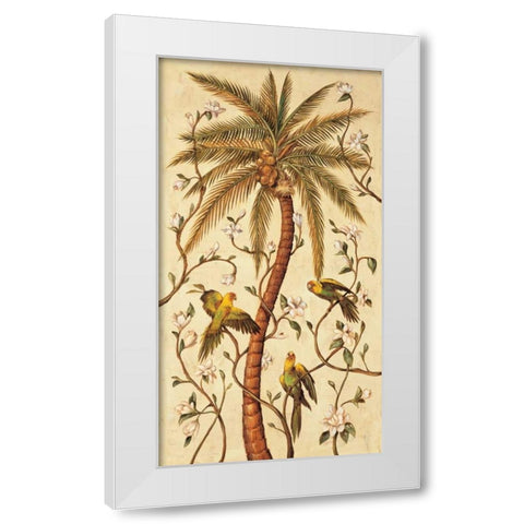 Tropical Panel I White Modern Wood Framed Art Print by Jimenez, Rodolfo