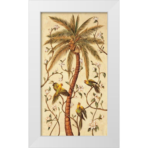 Tropical Panel I White Modern Wood Framed Art Print by Jimenez, Rodolfo