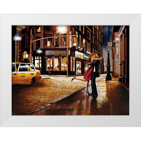 At Last White Modern Wood Framed Art Print by Di Scenza, Ron