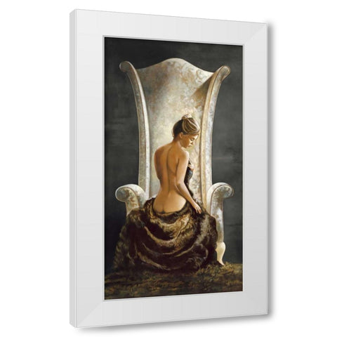 Lovely Lady White Modern Wood Framed Art Print by Di Scenza, Ron