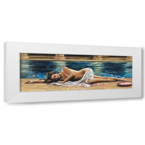 Restful Retreat II White Modern Wood Framed Art Print by Di Scenza, Ron