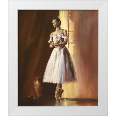 Resplendent White Modern Wood Framed Art Print by Di Scenza, Ron