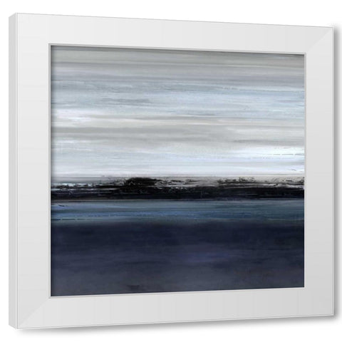 Midnight White Modern Wood Framed Art Print by Springer, Rachel