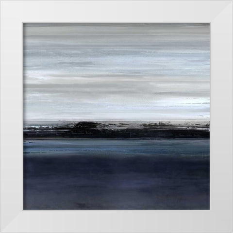 Midnight White Modern Wood Framed Art Print by Springer, Rachel