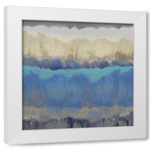 Murmur II White Modern Wood Framed Art Print by Springer, Rachel