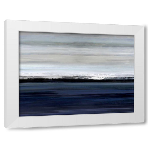 At the Edge White Modern Wood Framed Art Print by Springer, Rachel
