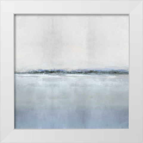 Whisper I White Modern Wood Framed Art Print by Springer, Rachel