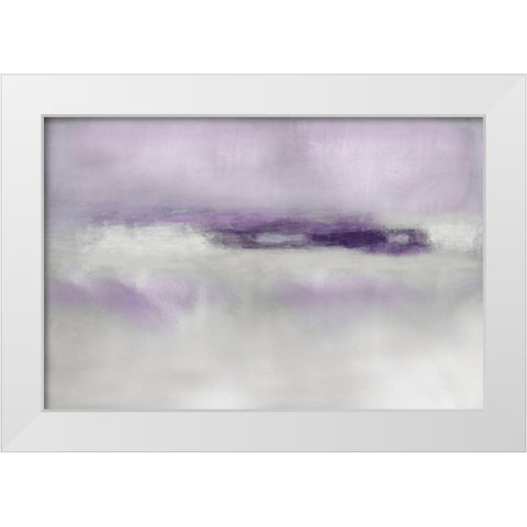 Suspend in Amethyst White Modern Wood Framed Art Print by Springer, Rachel