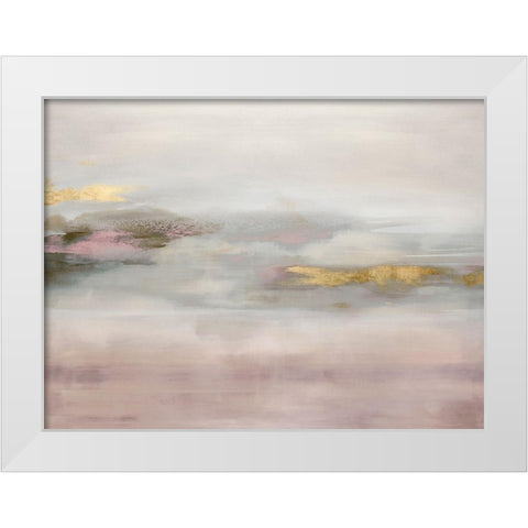 Suspend in Blush White Modern Wood Framed Art Print by Springer, Rachel