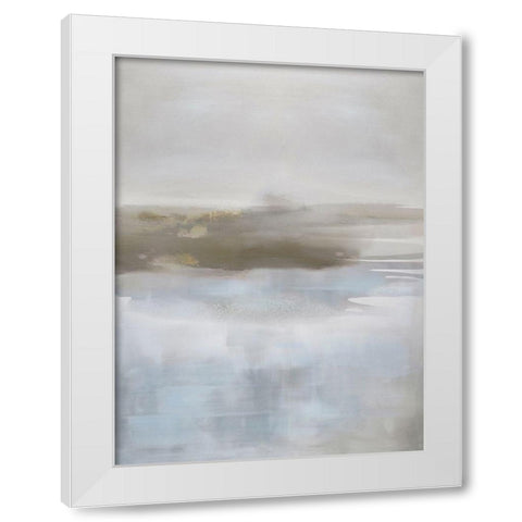 Pause in Neutral White Modern Wood Framed Art Print by Springer, Rachel