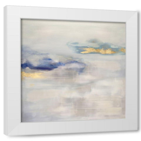 Ethereal with Blue II White Modern Wood Framed Art Print by Springer, Rachel