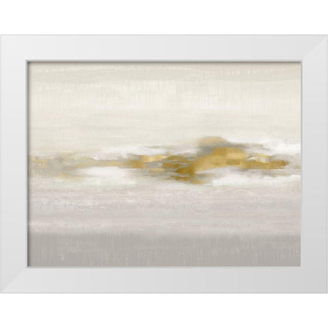 Ethereal with Gold II White Modern Wood Framed Art Print by Springer, Rachel