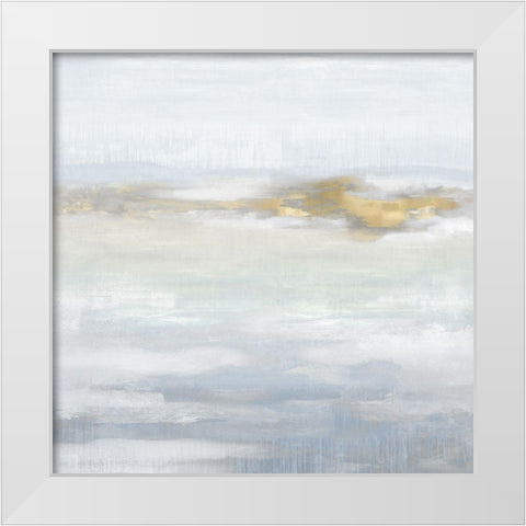 Ethereal with Gold III White Modern Wood Framed Art Print by Springer, Rachel