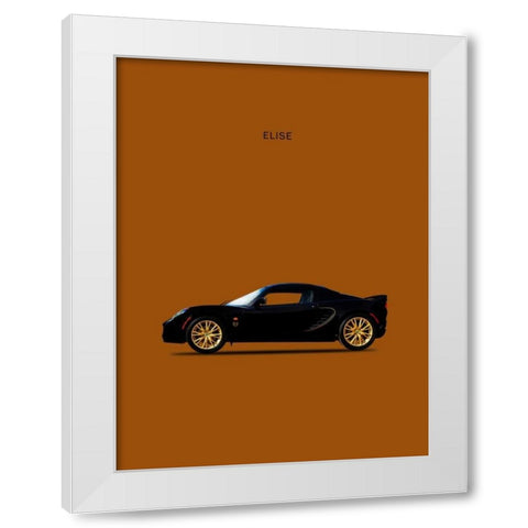 Lotus Elise Type-72D White Modern Wood Framed Art Print by Rogan, Mark