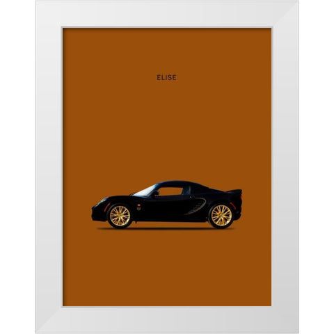 Lotus Elise Type-72D White Modern Wood Framed Art Print by Rogan, Mark