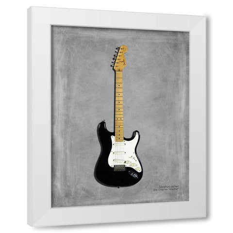 Fender EClaptonSIG Blackie 77 White Modern Wood Framed Art Print by Rogan, Mark