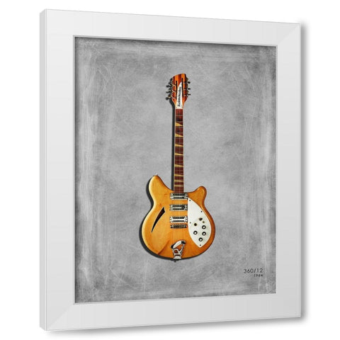 Rickenbacker 360 12 White Modern Wood Framed Art Print by Rogan, Mark