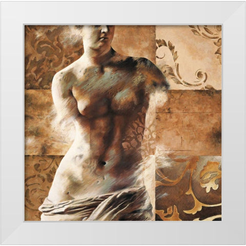Venus de Milo White Modern Wood Framed Art Print by Bellaunay, Sylvie