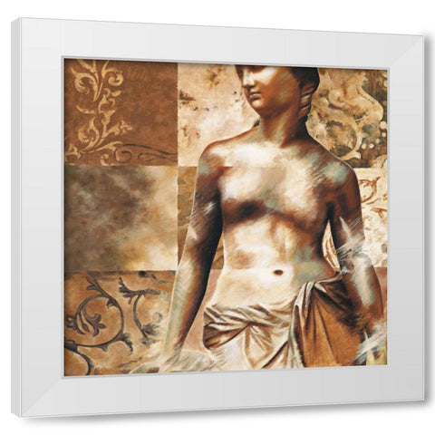 Aphrodite White Modern Wood Framed Art Print by Bellaunay, Sylvie