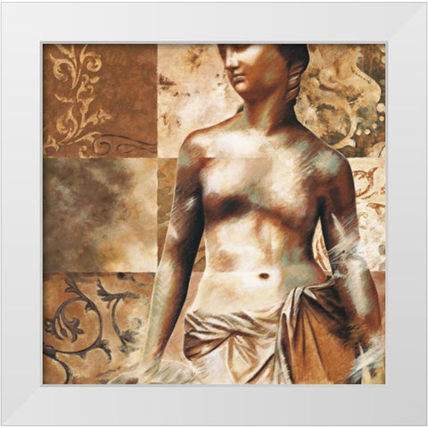 Aphrodite White Modern Wood Framed Art Print by Bellaunay, Sylvie
