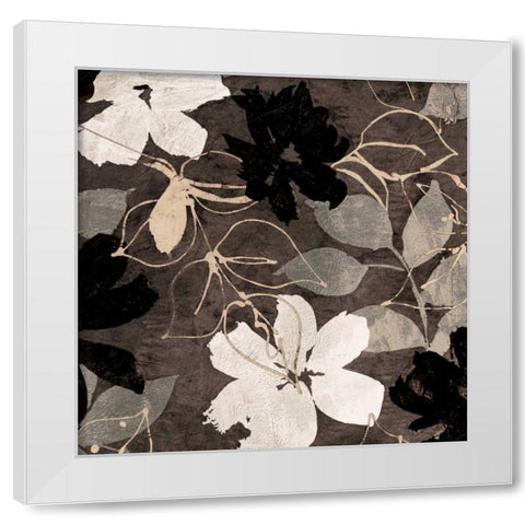 Fleurs IV White Modern Wood Framed Art Print by Cailler, Sylvie