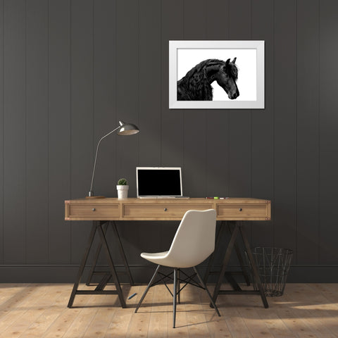 Classic Black I White Modern Wood Framed Art Print by Carter, Samantha