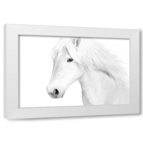 Classic White White Modern Wood Framed Art Print by Carter, Samantha
